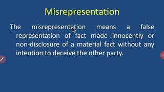 Misrepresentation [upl. by Quinta]