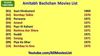 Amitabh Bachchan Movies List [upl. by Remliw]