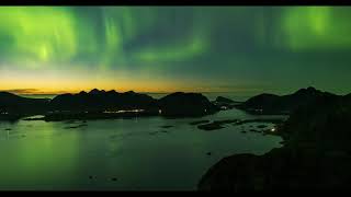 Northern lights  The Lofotens islands [upl. by Genesia887]