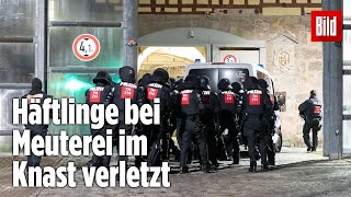 Gefängnismeuterei Polizei stürmt Knast in Thüringen  JVA Untermaßfeld [upl. by Saxela]