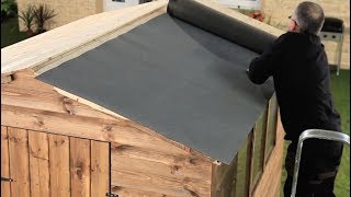 How To Felt A Shed Roof  Refelting A Shed Roof  Garden Ideas amp Tips  Homebase [upl. by Sokairyk791]