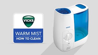 Vicks Warm Mist Humidifier VWM845  How to Clean [upl. by Enitsugua]