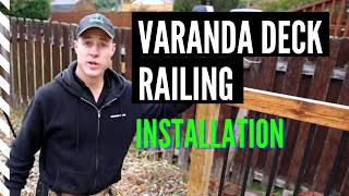 Quick and Easy DIY Installing the Veranda Deck Railing System [upl. by Ettezel]