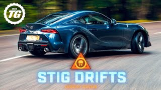 STIG DRIFTS 2020 Toyota GR Supra drifting on the limit  Top Gear [upl. by Itida149]