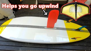 How to Wing Surf Upwind on a SUP by Installing a Centerboard [upl. by Bamby]