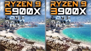 Ryzen 9 5900X vs Ryzen 9 3900X Benchmarks – 15 Tests 🔥 [upl. by Ahsekam]