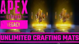 HOW TO GET UNLIMITED CRAFTING MATERIALS  APEX LEGENDS [upl. by Brad]