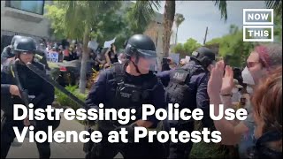 Police Across the US Unleash Violence on Peaceful Protesters  NowThis [upl. by Qerat]