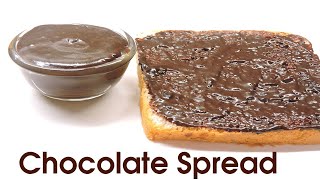 Homemade Chocolate Spread Recipe  How To Make Chocolate Spread At Home  Homemade Chocolate Spread [upl. by Legnaesoj]