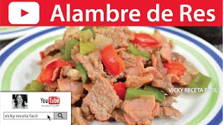 ALAMBRE DE RES  Vicky Receta Facil [upl. by Glory227]