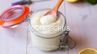 How to Make Exfoliating Body Scrub  DIY [upl. by Barhos]